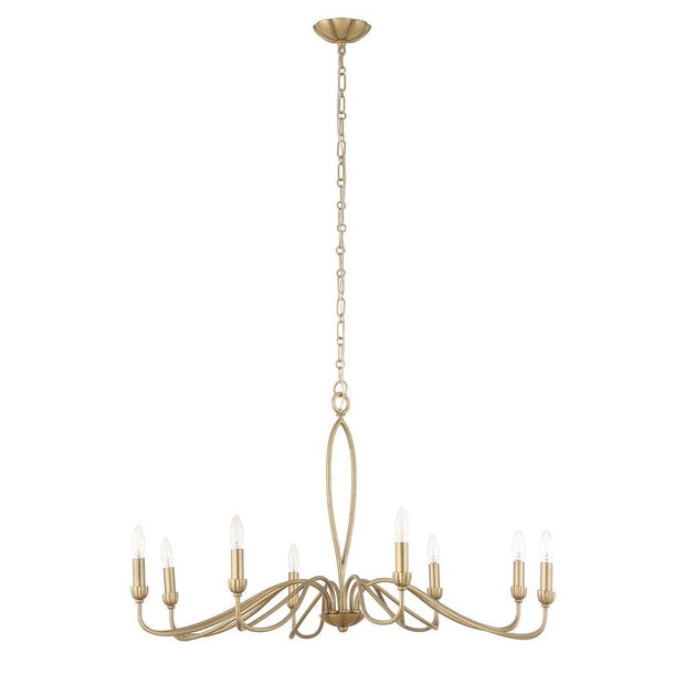 Uttermost Corella Soft Gold 8 Light Chandelier