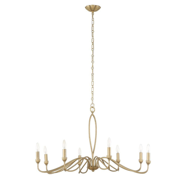 Uttermost Corella Soft Gold 8 Light Chandelier