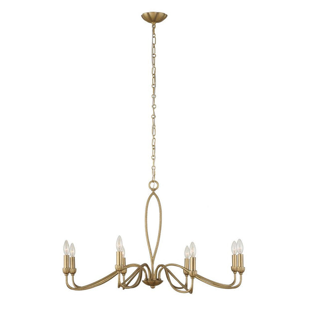 Uttermost Corella Soft Gold 8 Light Chandelier