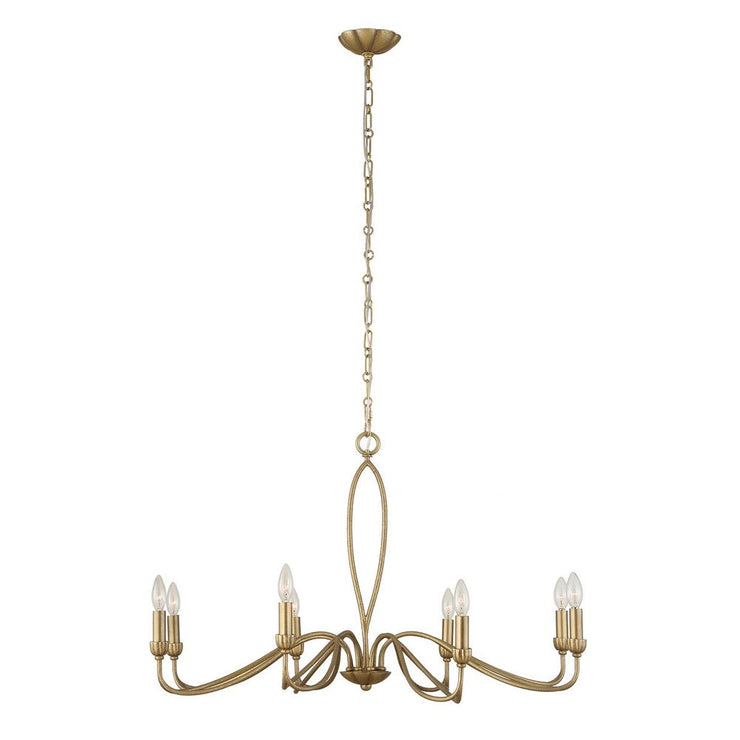 Uttermost Corella Soft Gold 8 Light Chandelier