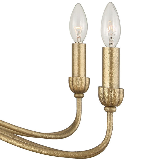 Uttermost Corella Soft Gold 8 Light Chandelier