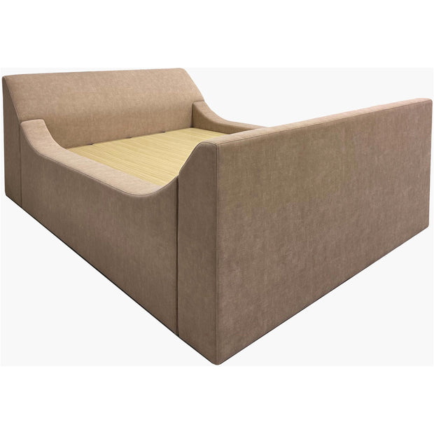 Surya Purcel Modern Upholstered Bed ~ Available in Queen and King Sizes