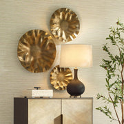 Uttermost Peonia Golden Dark Bronze Set of 3 Wall Discs  Decor ~ Indoor And Outdoor Use