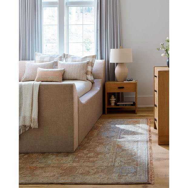 Surya Purcel Modern Upholstered Bed ~ Available in Queen and King Sizes