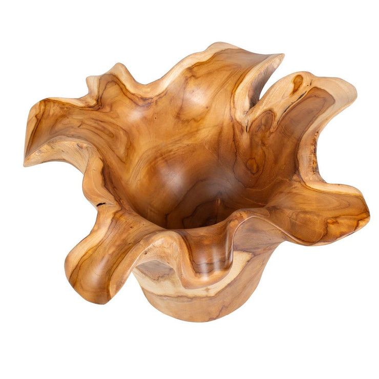 Uttermost Teak Flow Natural Wood Bowl Indoor and Outdoor Use