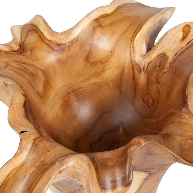Uttermost Teak Flow Natural Wood Bowl Indoor and Outdoor Use
