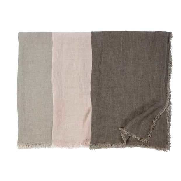 Pom Pom at Home Laurel Stonewashed Linen Oversized Throw Blanket ~ Available in 3 Colors