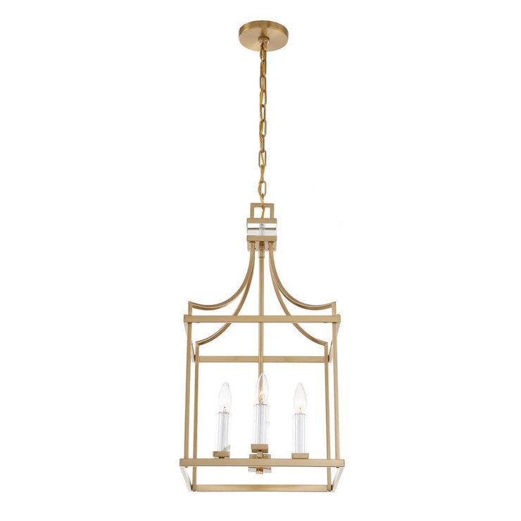 Uttermost Montreal Warm Brass Lantern 4 Light Pendant