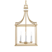Uttermost Montreal Warm Brass Lantern 4 Light Pendant