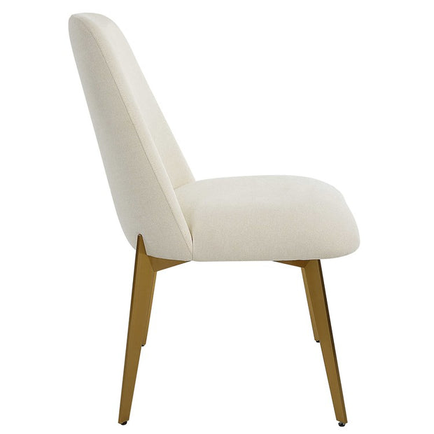 Uttermost Vantage White Frost Upholstered Dining Chair