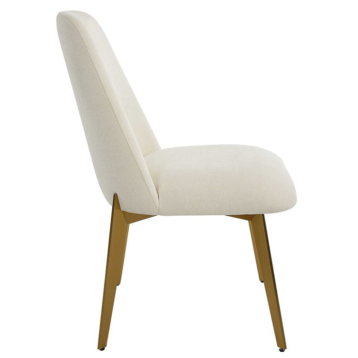 Uttermost Vantage Cream Performance Fabric Modern Dining Chair