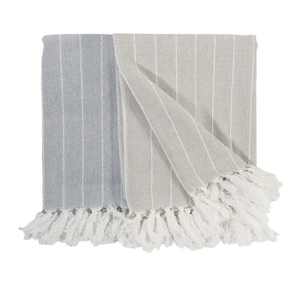 Pom Pom at Home Henley Striped Throw Blanket ~ Available in 2 Colors