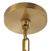 Uttermost Montreal Warm Brass Lantern 4 Light Pendant