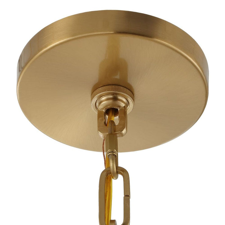 Uttermost Montreal Warm Brass Lantern 4 Light Pendant