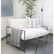 Pom Pom at Home Laguna Striped Linen Pillow with Insert ~ 20 x 20 ~ Available in 2 Colors