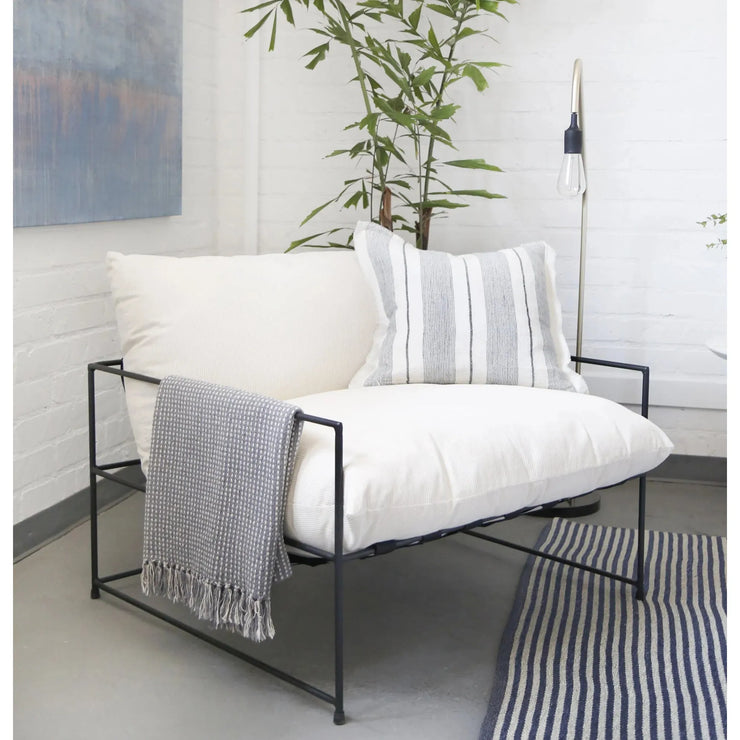 Pom Pom at Home Laguna Striped Linen Pillow with Insert ~ 20 x 20 ~ Available in 2 Colors