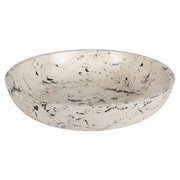 Uttermost Nouveau Handcrafted White Limestone With Black Accents Bowl