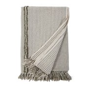 Pom Pom at Home Jagger Ivory and Moss Oversized Throw Blanket ~ 60” x 90”