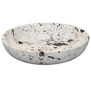 Uttermost Nouveau Handcrafted White Limestone With Black Accents Bowl