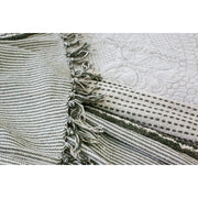 Pom Pom at Home Jagger Ivory and Moss Oversized Throw Blanket ~ 60” x 90”