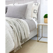 Pom Pom at Home Jagger Ivory and Moss Oversized Throw Blanket ~ 60” x 90”