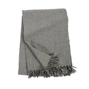 Pom Pom at Home James Ivory and Charcoal Striped Oversized Throw Blanket ~ 60” x 90”
