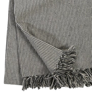 Pom Pom at Home James Ivory and Charcoal Striped Oversized Throw Blanket ~ 60” x 90”