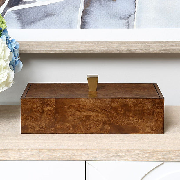 Uttermost Burl Heaven Burl Veneer Finish Decorative Box