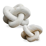 Uttermost White Limestone Link Sculptures Set Of 2