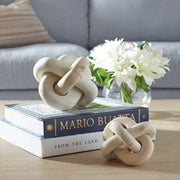 Uttermost White Limestone Link Sculptures Set Of 2