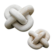 Uttermost White Limestone Link Sculptures Set Of 2