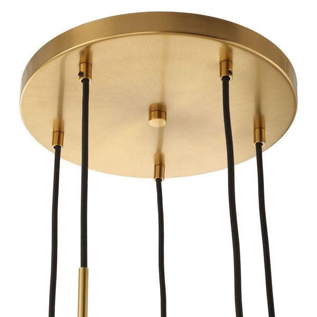 Uttermost Vanier 5 Ceramic White Linear Light Pendant