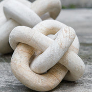 Uttermost White Limestone Link Sculptures Set Of 2