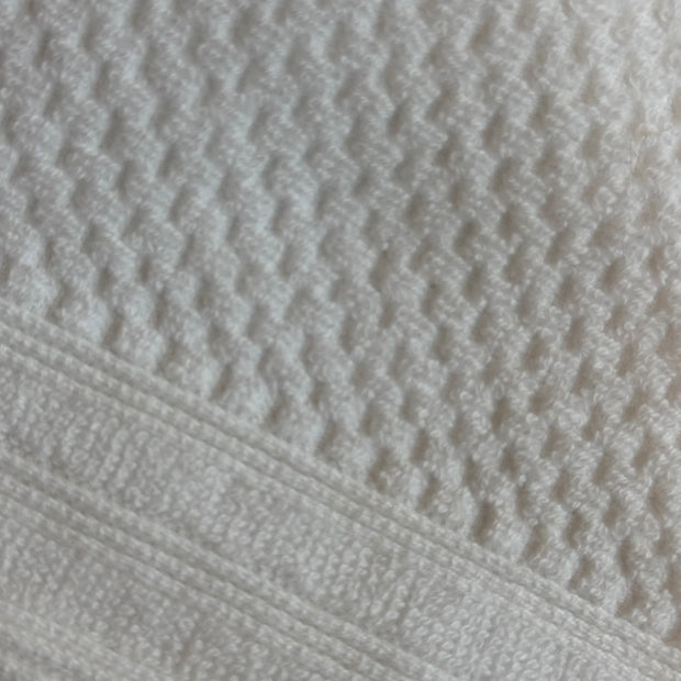 Anaya Home Serenity Cotton White Hand Towels ~ Set of 2