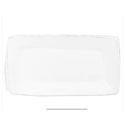 Vietri Lastra White Rectangular Platter ~ Handcrafted Italian Stoneware