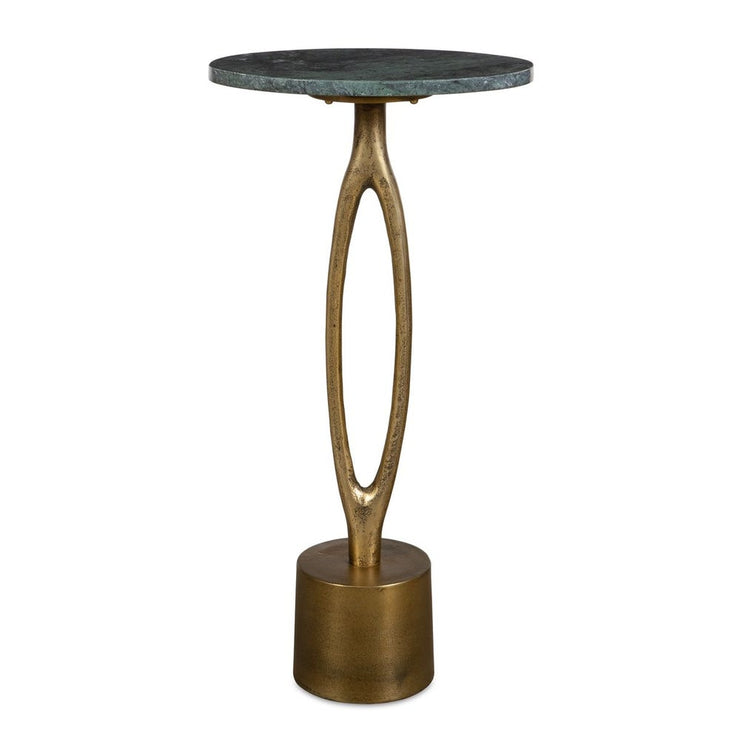 Casa Bella Living Emerald Green Marble Top Accent Table