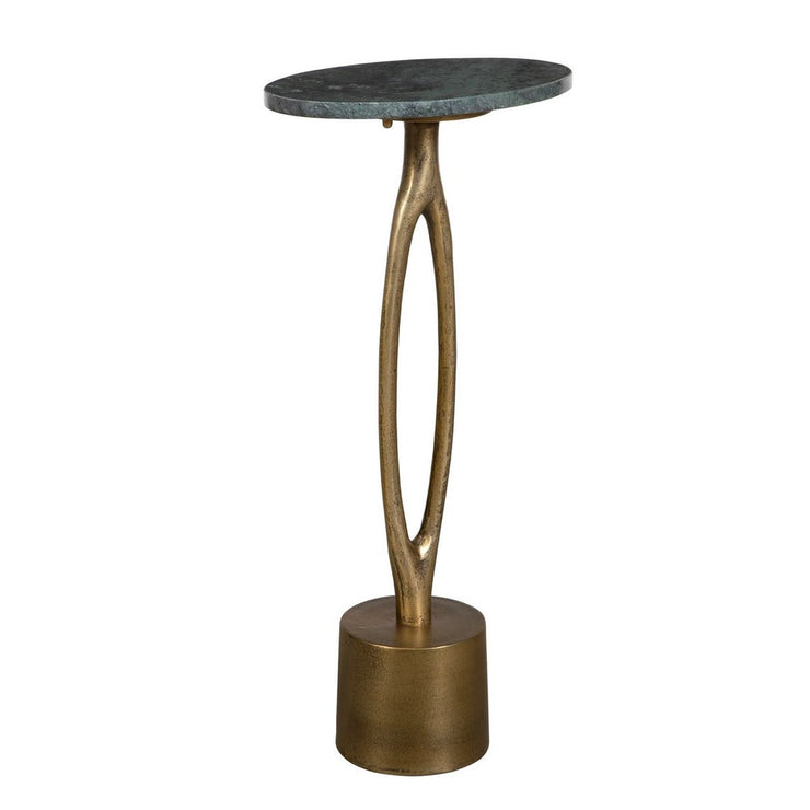Casa Bella Living Emerald Green Marble Top Accent Table