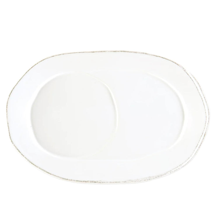 Vietri Lastra White Oval Tray ~ Handcrafted Italian Stoneware