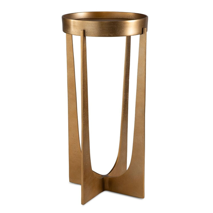 Casa Bella Living Old Brass Antique Accent Table