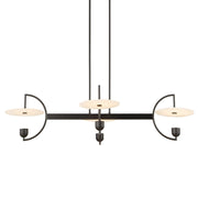 Uttermost Kyoto Alabaster Disks 4 Light LED Chandelier