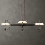 Uttermost Kyoto Alabaster Disks 4 Light LED Chandelier