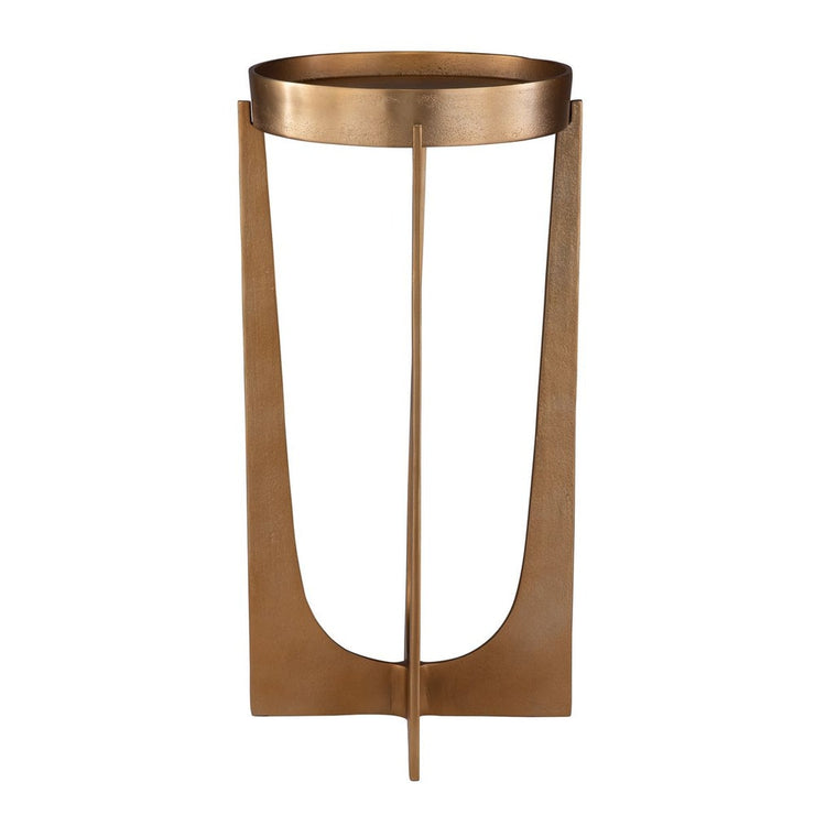 Casa Bella Living Old Brass Antique Accent Table