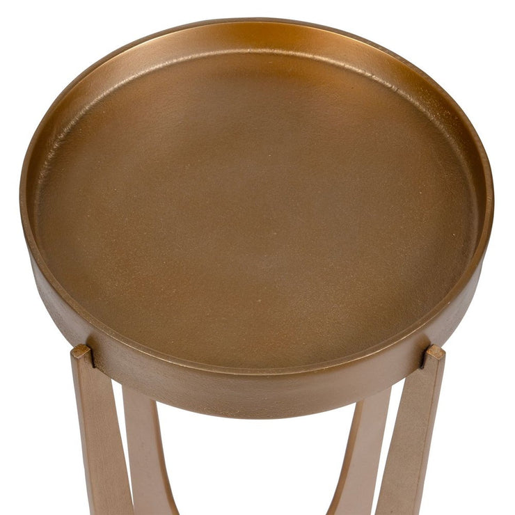 Casa Bella Living Old Brass Antique Accent Table