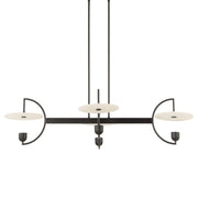 Uttermost Kyoto Alabaster Disks 4 Light LED Chandelier