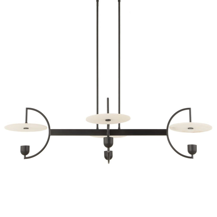 Uttermost Kyoto Alabaster Disks 4 Light LED Chandelier
