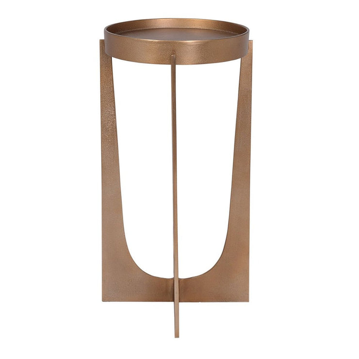 Casa Bella Living Old Brass Antique Accent Table
