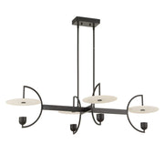 Uttermost Kyoto Alabaster Disks 4 Light LED Chandelier