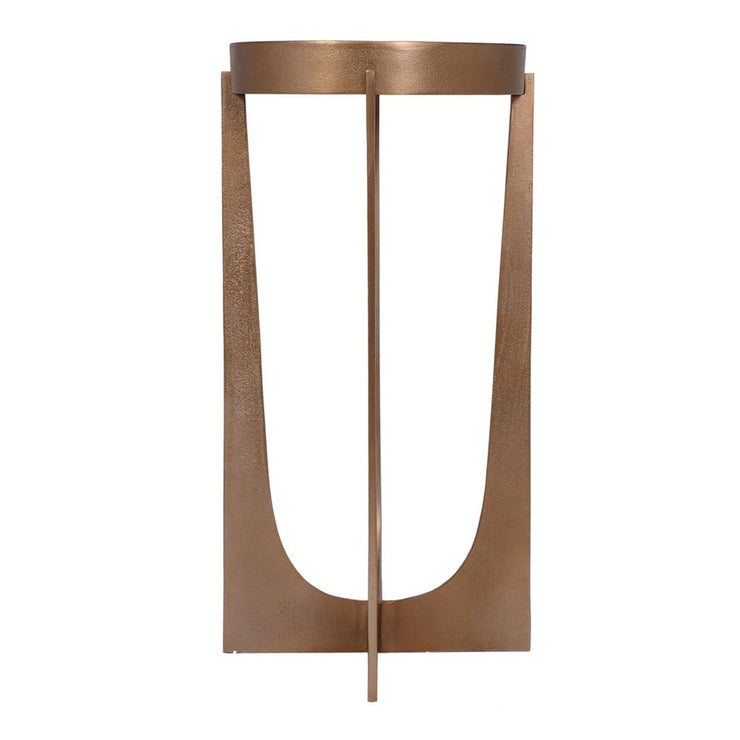 Casa Bella Living Old Brass Antique Accent Table