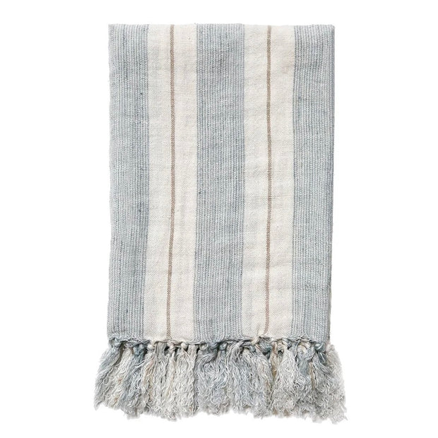 Pom Pom at Home Laguna Linen Striped Throw Blanket ~ Available in 2 Colors