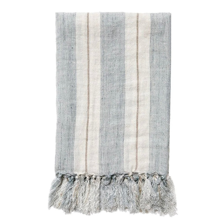 Pom Pom at Home Laguna Linen Striped Throw Blanket ~ Available in 2 Colors